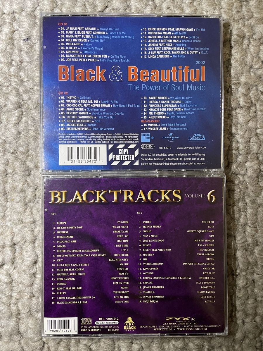 CDs: Black & Beautiful 2002 + Black Tracks Volume 6 – Gebraucht aus Reinach AG von trigger7811 1