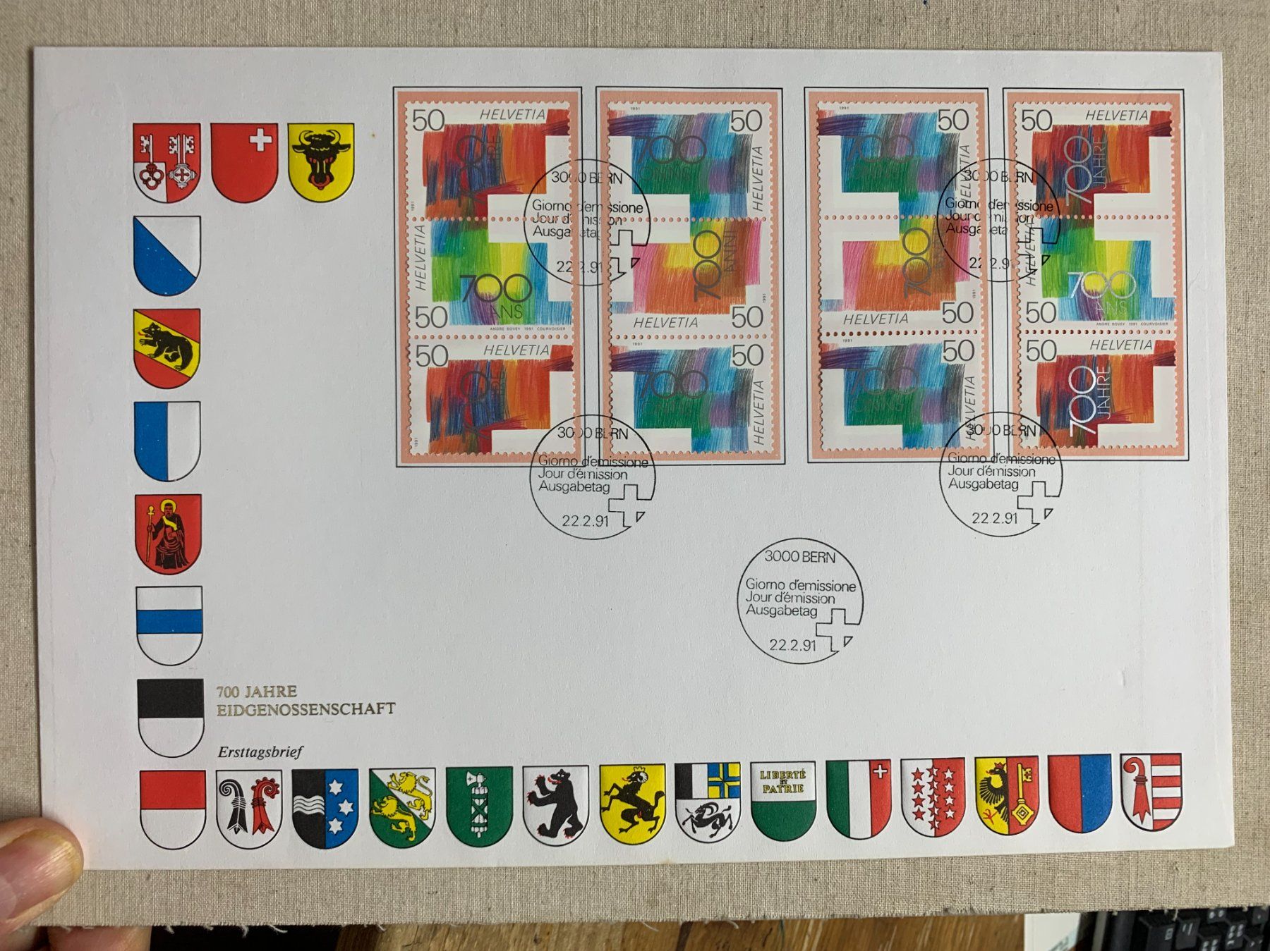 Tous les timbres: FDC - 1991 – D'occasion à Sorengo par 74in 1