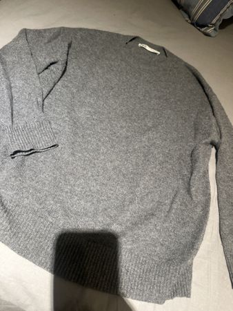 Zara Kaschmir Pullover Gr. S grau