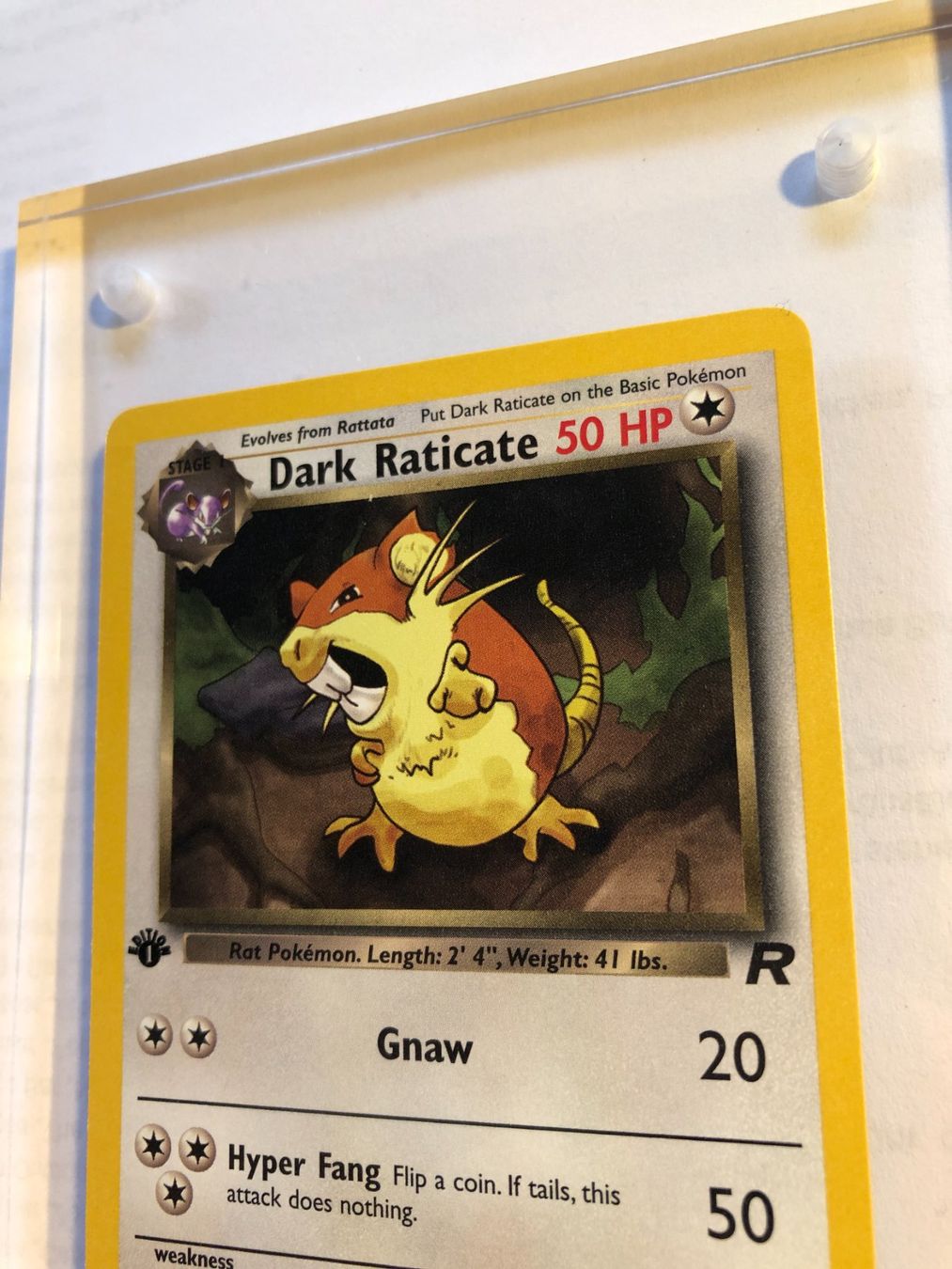 Sammelbilder & Trading cards: Dark Raticate 1st Team Rocket - MINT - ab 1.- – Gebraucht aus Giubiasco von dan_pr8b 3