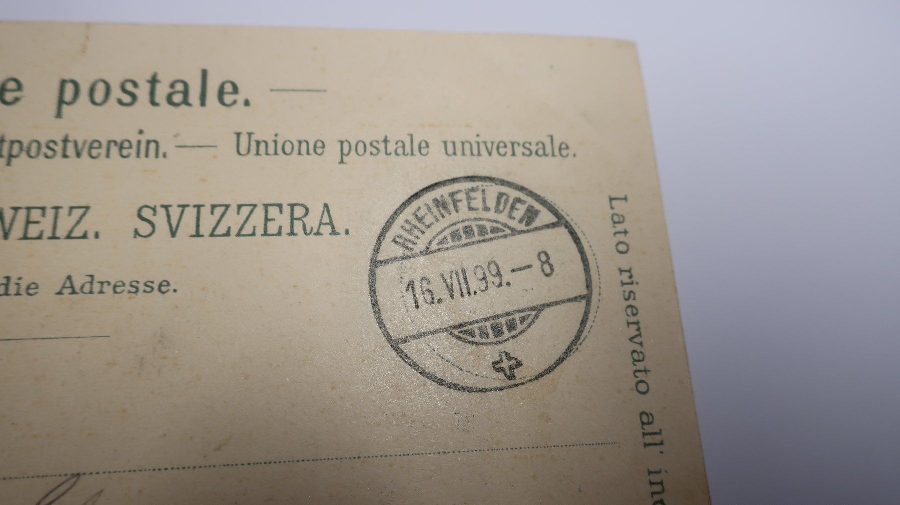 Cartoline postali: Gruss aus Rheinfelden. 1899 – Usato da Cormoret venduto da Pascalll2001 3