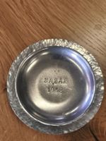 Vintage Zinn-Aschenbecher / Schale "BAZAR 1958"(A20)