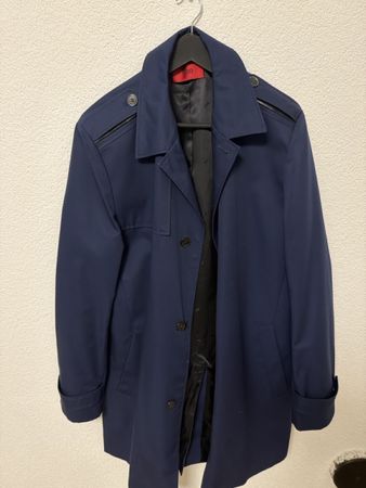 Hugo Boss Herren Mantel dunkelblau in gutem Zustand