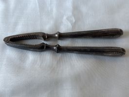 Antike Nussknacker, versilbert, Vintage