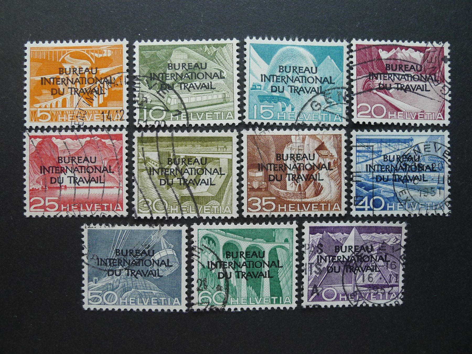 Tutti i francobolli: 1950 BIT Nr. 84-94 gestempelt – Usato da Dagmersellen venduto da wyss1982
