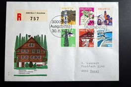 1973/75 2 FDC Landschaftsbilder (ohne 528)