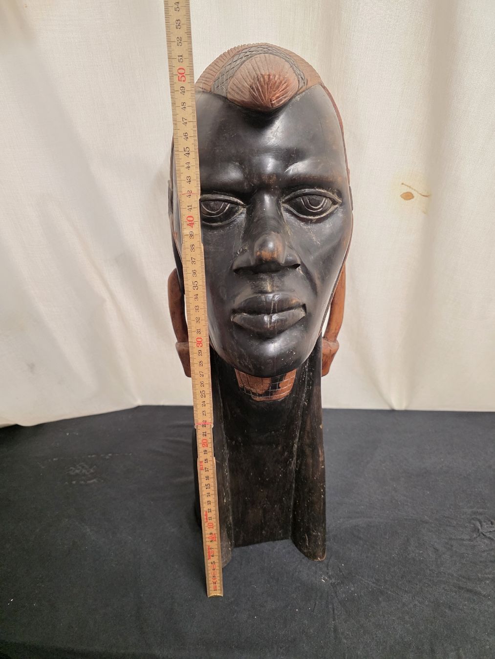Skulpturen & Statuen: Holzfigur Kopf Afrikanisch ca. 52cm H. – Gebraucht aus Degersheim von Antiko 1