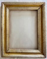 Prunkvoller Bilderrahmen Silber /Gold (48x42 cm) mit Glas