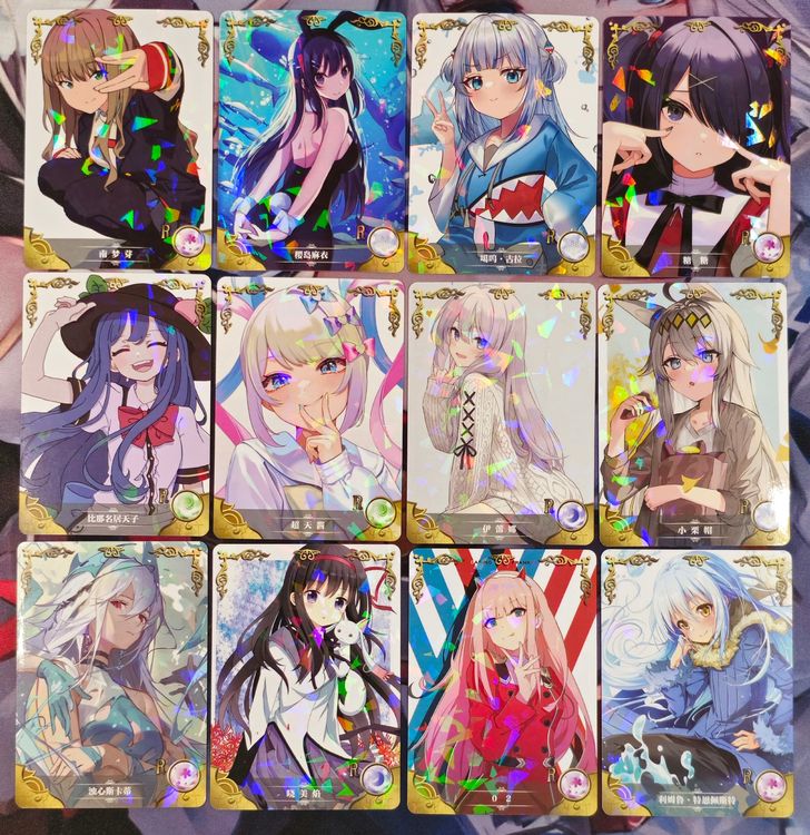 waifu card binder CLOKORIA for Girls Gifts,440 Cards Collectible Trading Card Holder Case with 55 Sleeves, 4 Pocket for TCG Game Cards Collection Sports Trading Cards Collector Album (Sakura cat) : Toys Waifu Card Binder Reluctant Card