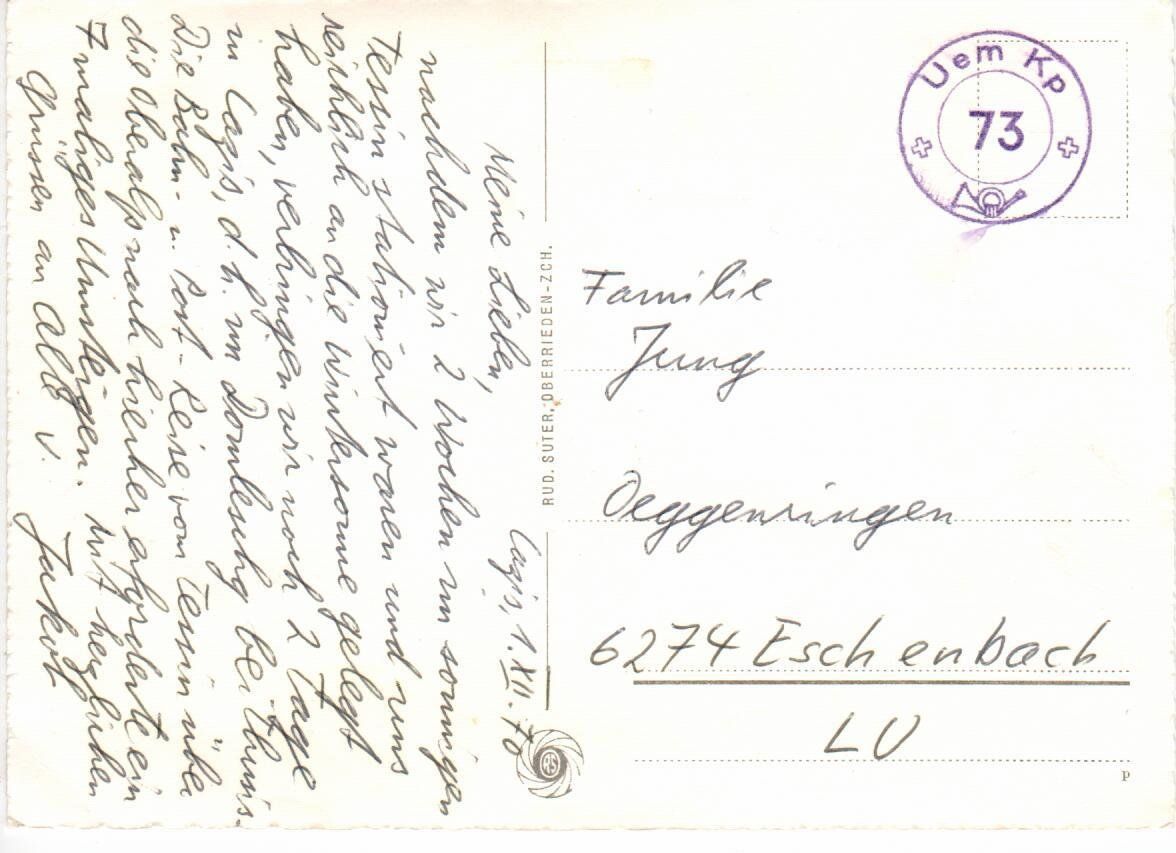 Cartes postales: Cazis – D'occasion à Wolhusen par Curver9 1