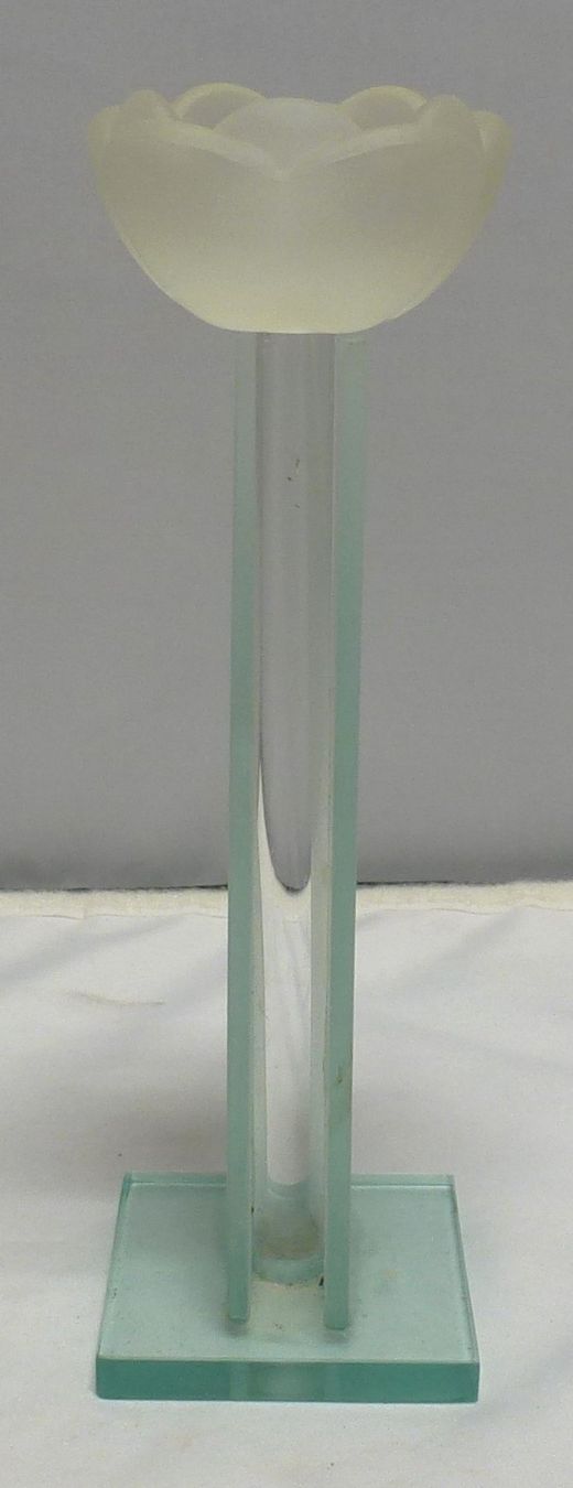 Portacandele: Kerzenhalter Glas-Rose – Usato da Murgenthal venduto da B.StM 4