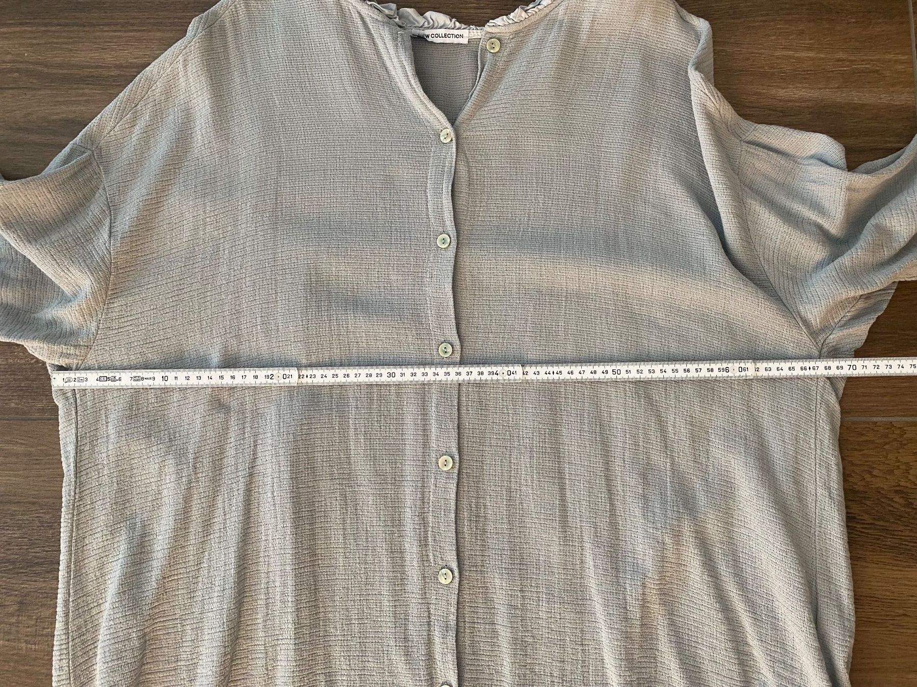 Blusen: New Collection lange Bluse hellgraublau Gr. XXL oversized – Neu (gemäss Beschreibung) aus Arlesheim von san_w9vr 5