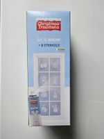 Weihnachten Deko "Let it snow" Spraydose mit 8 Schablonen