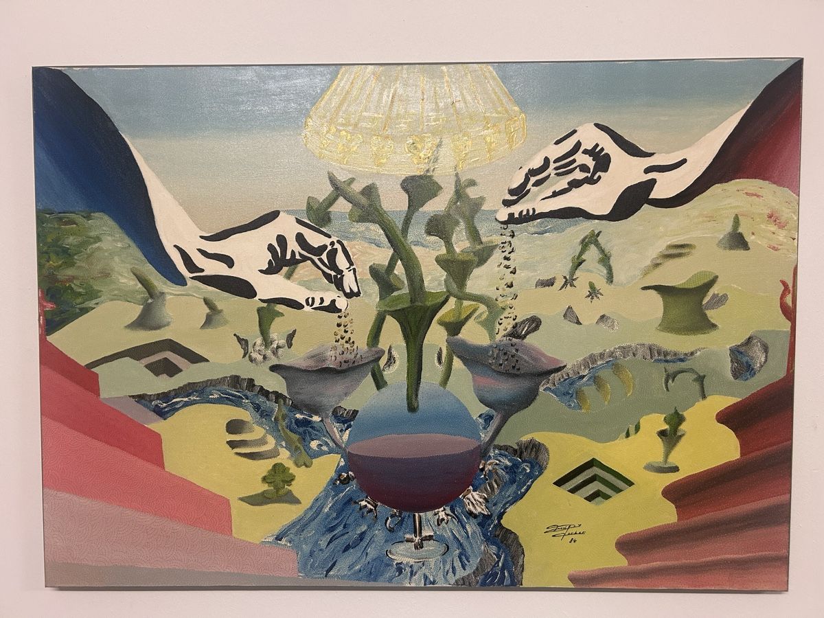 Dipinti: Ölgemälde, Gemälde, Freddy Gerber 1984 Original – Usato da Glarus venduto da KunstWerkEr-LS87