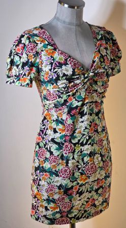 neu/OVP S 34-36 LOAVIES sexy Minikleid Longtop Wickeloptik