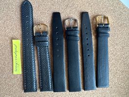 3 Stück 16mm Uhrenarmband Leder, gemischt, Uhrenband