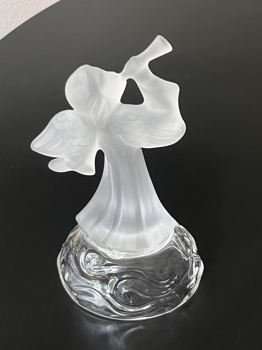Statuette: Singende Engelsfigur aus Glas – Usato da Zürich venduto da Nowstalgia 1