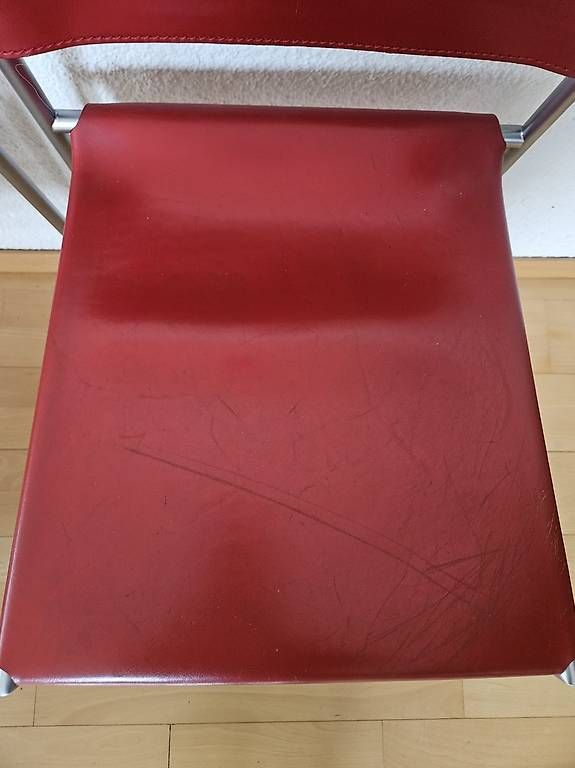 Sedie: 8 Designerstühle LIMELIGHT  Kernleder rot – Usato da Fällanden venduto da althausb 1