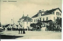 Lachen SZ Bahnhofstr. Industriekamin ca.1910 sehr gut erhalt