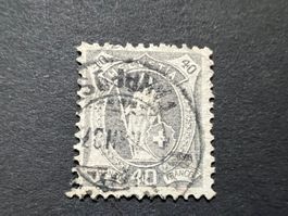 Stehende Helvetia 97A mit Attest (B538)