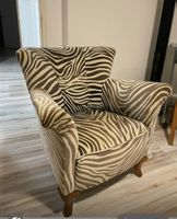 Sessel mit Zebra Muster Bezug in gutem Zustand gebraucht