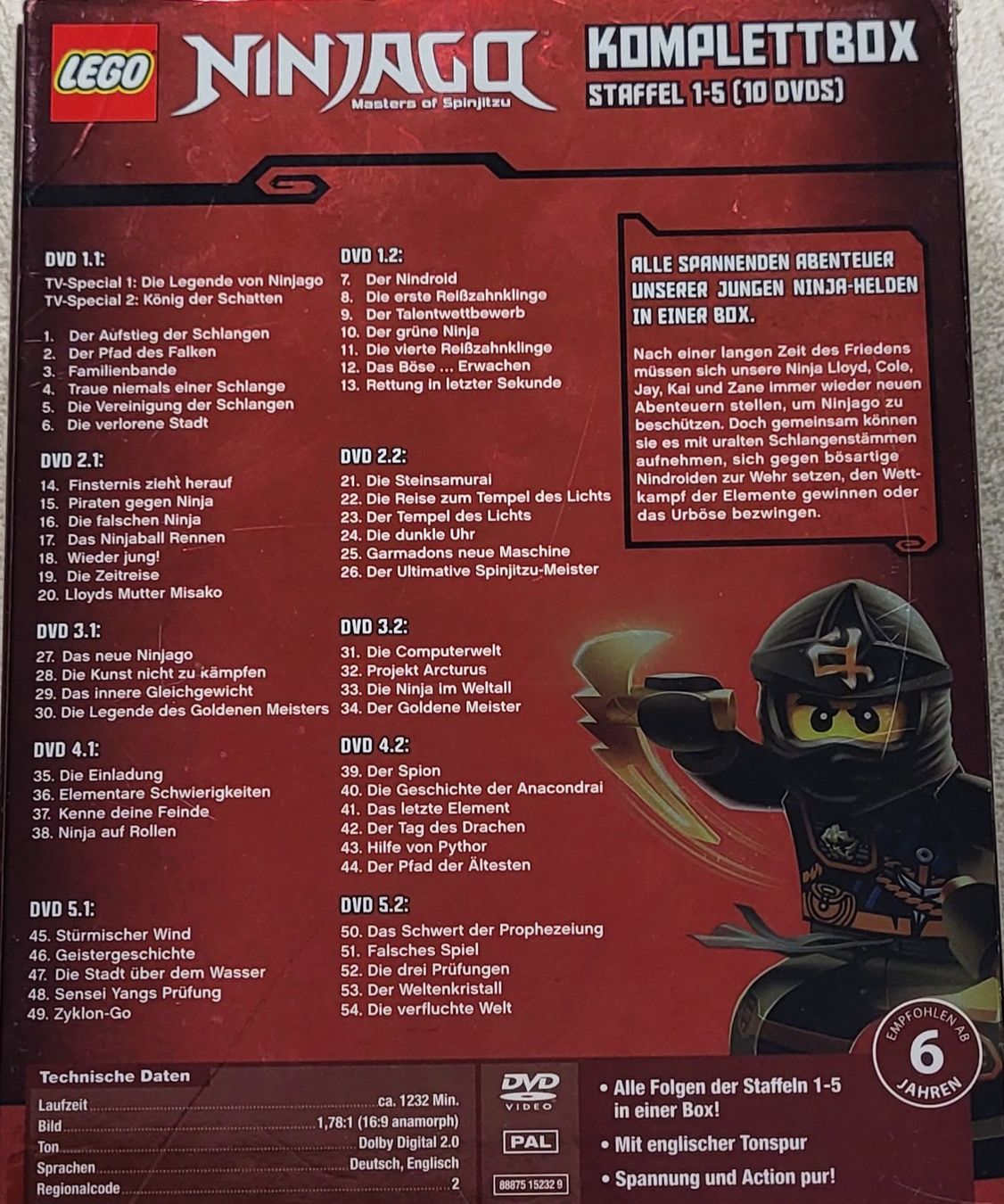 Tutti i DVDs: LEGO NINJAGO – Usato da altendorf venduto da keskomat 1