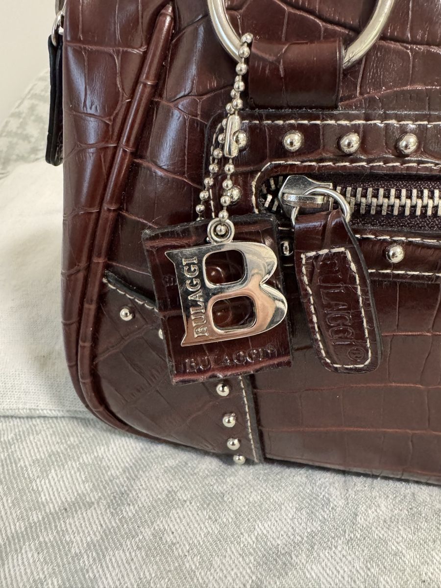 Borse da donna: Bulaggi Handtasche Kroko-Optik, Braun – Usato da Küsnacht ZH venduto da IrischkaB 1