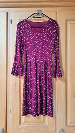 S.Oliver Damen Kleid Gr. 36 Beere Muster Elegant