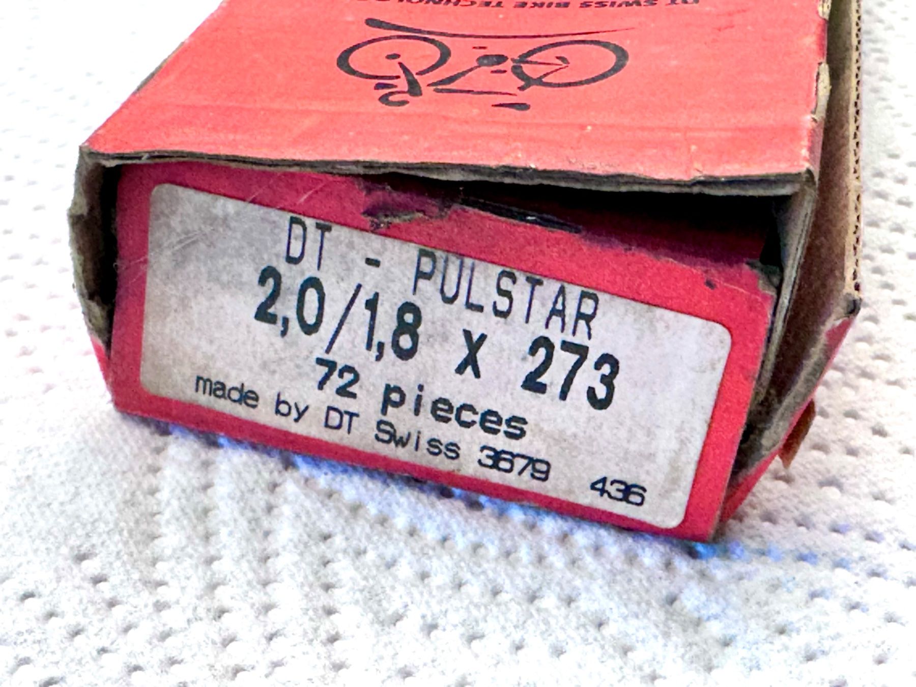 NOS DT SWISS competition Pulsar spoke Speiche 2.0/1.8 x 273 (Neu ...
