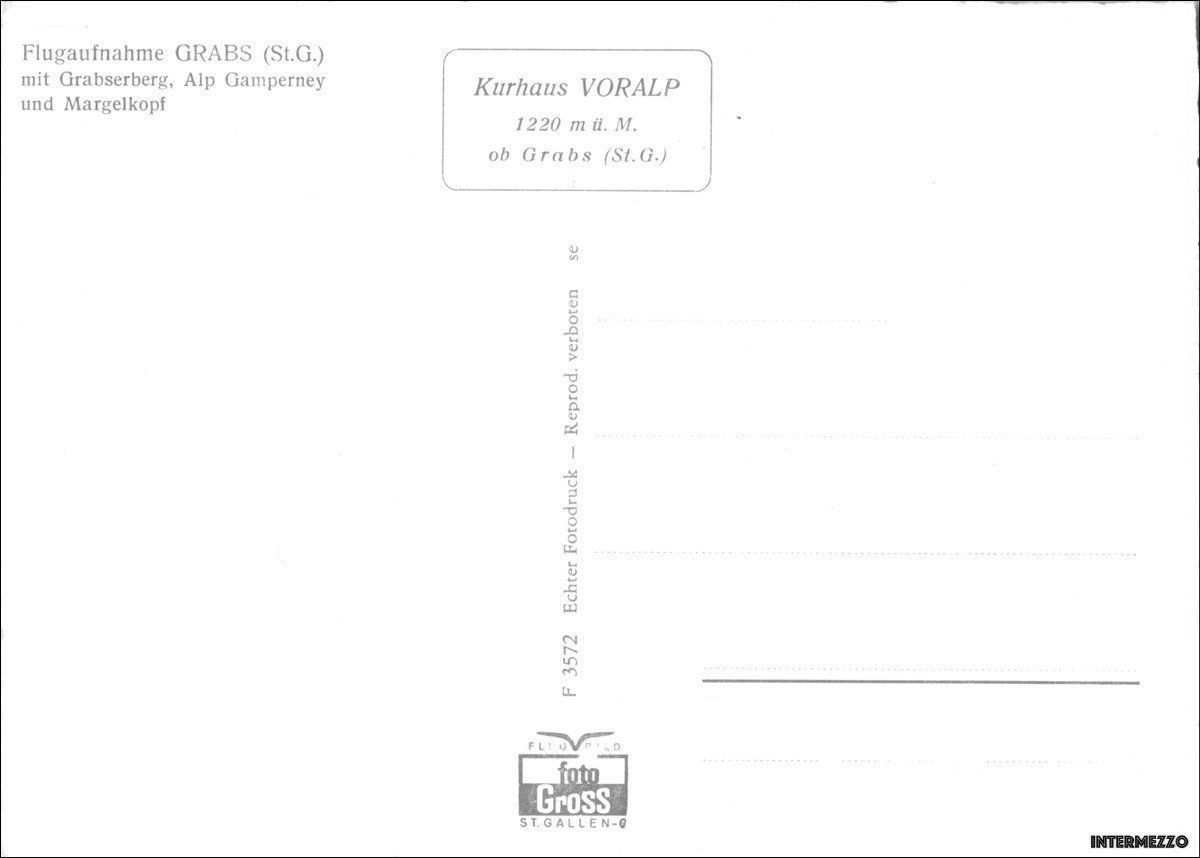 Cartoline postali: Grabs SG // Flugaufnahme // Grabserberg – Usato da Basel venduto da intermezzo12 1