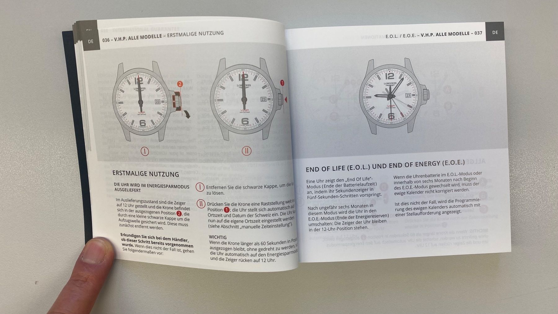 Longines Orologi: LONGINES Bedienungsanleitung V.H.P. Very High Precision – Nuovo (secondo la descrizione) da St. Gallen venduto da galluswatches 4