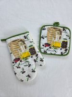 Vintage Topflappen/Topfhandschuh-Set aus den 1990er Jahren