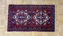 Roter Orientteppich, Handgeknüpft, 140x81cm