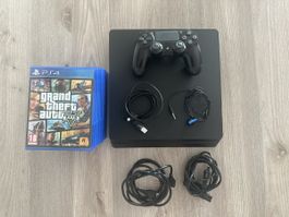 Ps4 slim 1 To + GTA V, Assassin’s Creed, Uncharted 4 et FIFA