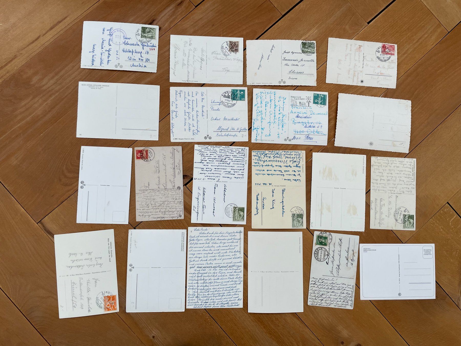 Cartoline postali: AK SZ 20 Ansichtskarten Kloster Einsiedeln – Usato da Thal venduto da Danny82 1
