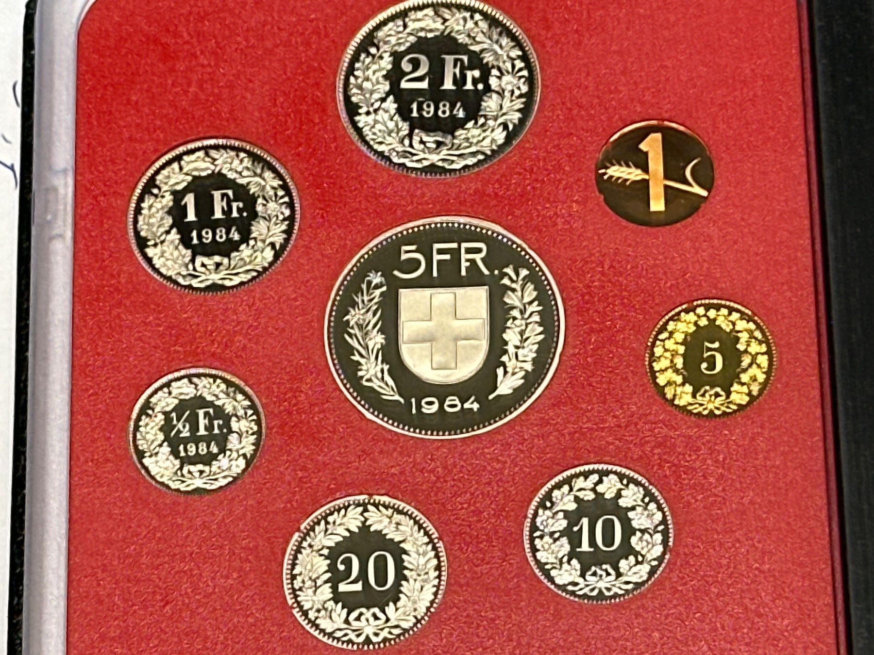 Alle Münzen: Schweizer Münzstz PP 1984 mit Kartonhülle – Neu (gemäss Beschreibung) aus Herisau von herau 5
