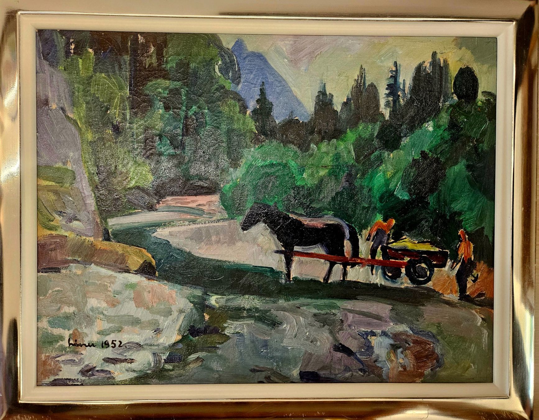Dipinti: CARL WALTER LINER, Original, Bachlandschaft – Nuovo (secondo la descrizione) da Gossau SG venduto da SAENTISGALERIE