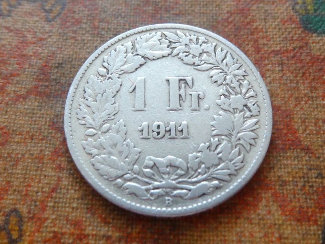 Tutti le monete: 1 Fr. 1911  (Y) – Usato da Romanel-sur-Lausanne venduto da Swift13