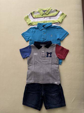 3 Poloshirts f. Knaben Gr. 98 Sommerkleider/Set Top!57