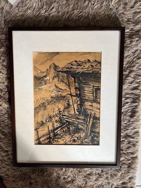Gemälde: Aquarellbild  – Gebraucht aus Merlischachen von Gitta-13