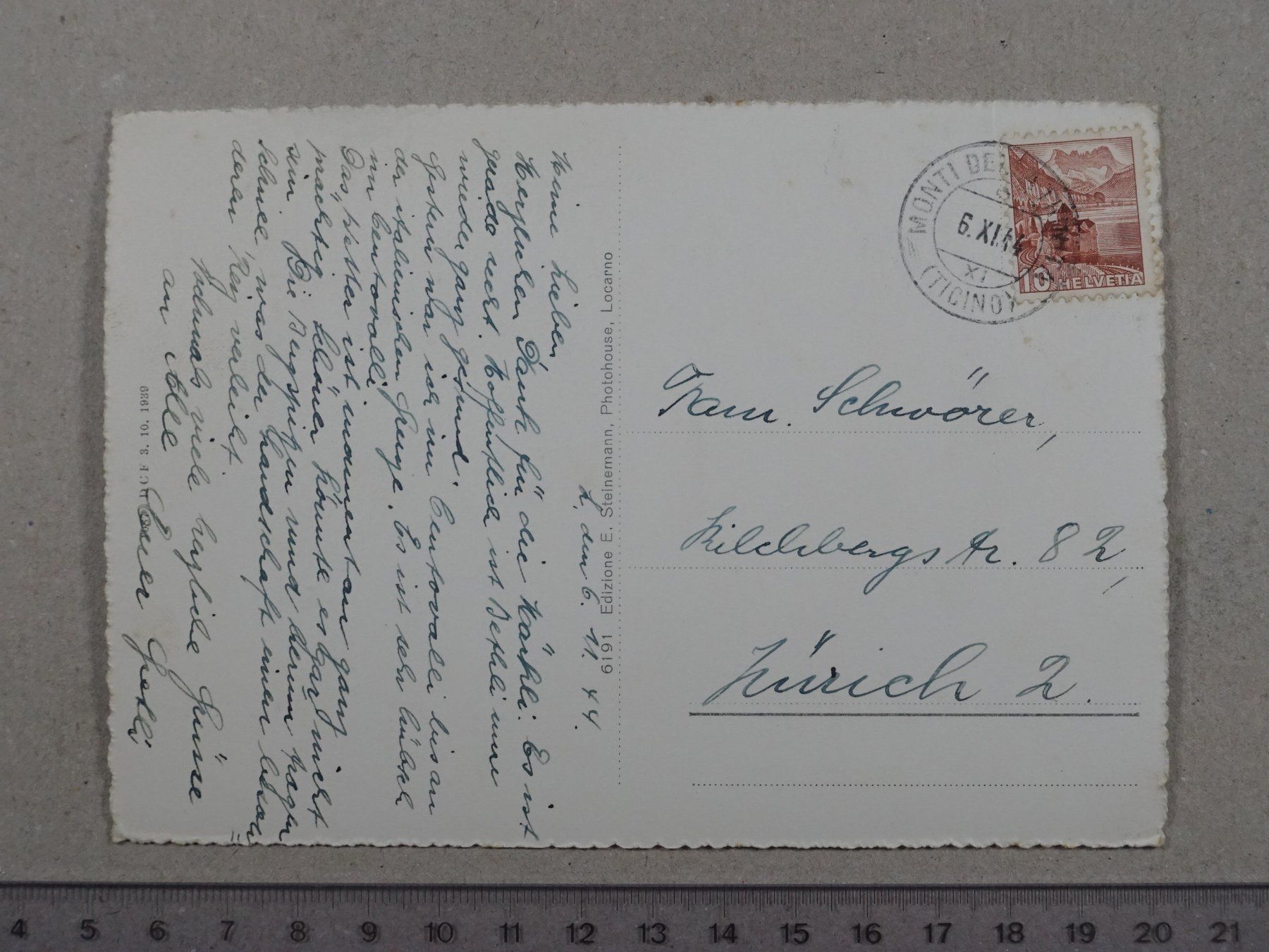 Cartes postales: Ronco S. Ascona, 1944 – D'occasion à Lenzburg par fh1 1