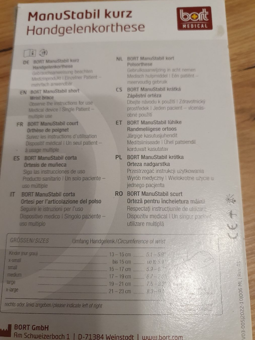 Bort Medizinische Geräte: Handgelenksorthese kurz v. ManuStabil – Neu (gemäss Beschreibung) aus Klingnau von Fee1960 2