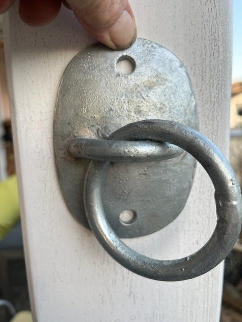 Ferramenta: 2 Stk. Befestigungsring Hackenhalter Seilhalter – Nuovo (secondo la descrizione) da Altbüron venduto da Februar26 2