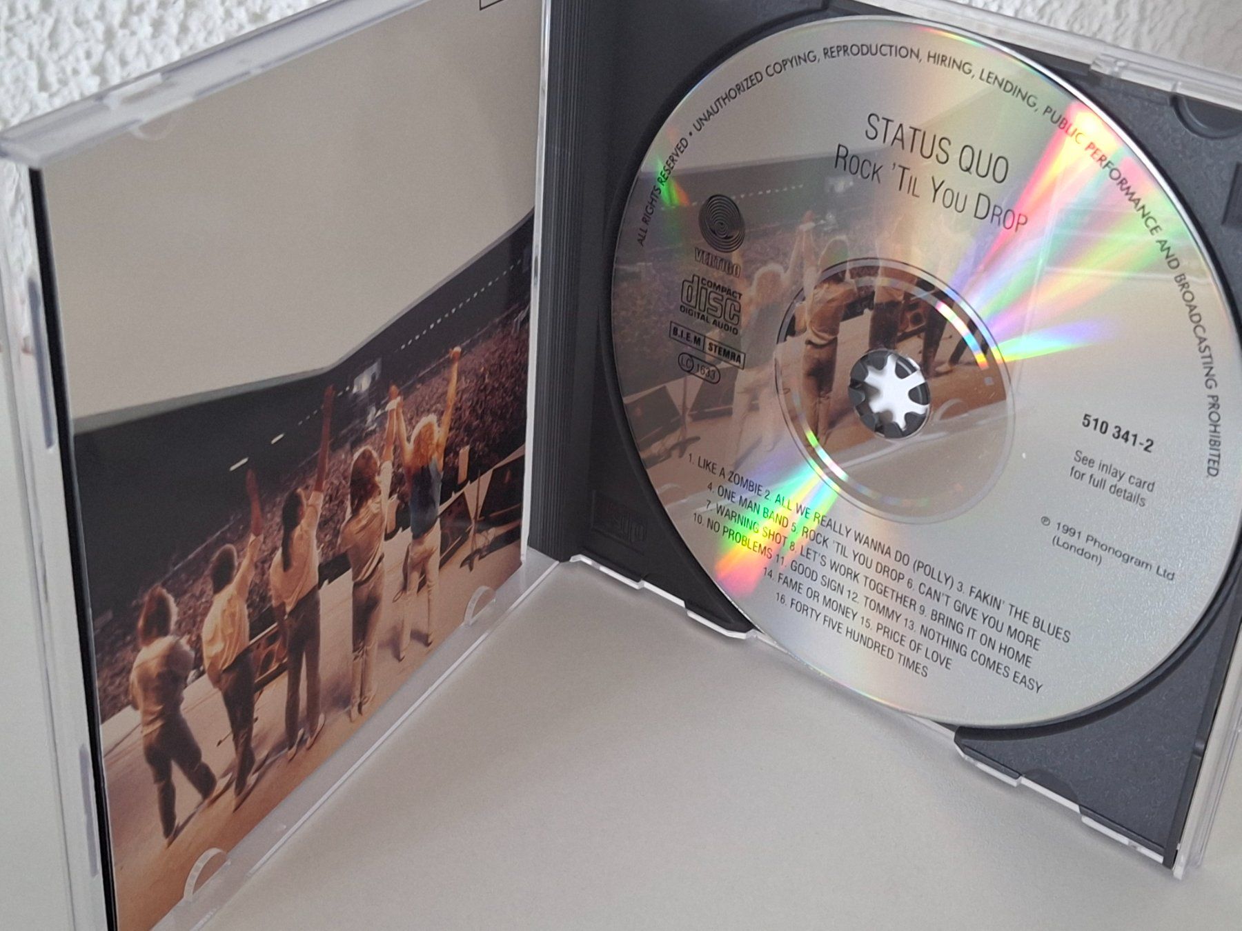 CD: CD Status Quo  -Rock 'Til You Drop – Usato da Aarberg venduto da Jackup1 2
