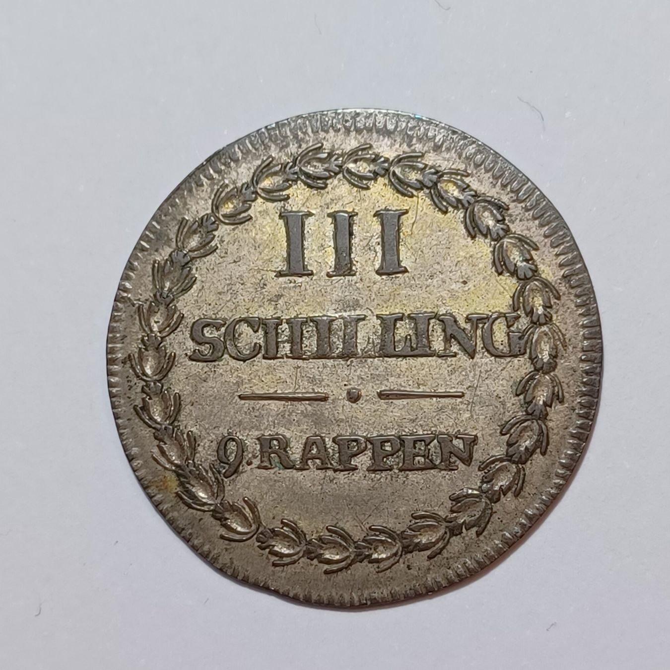 Tutti le monete: 3 Schillinge 1808 Glarus vz – Usato da Pfäffikon ZH venduto da Schweizer_Muenzen 1