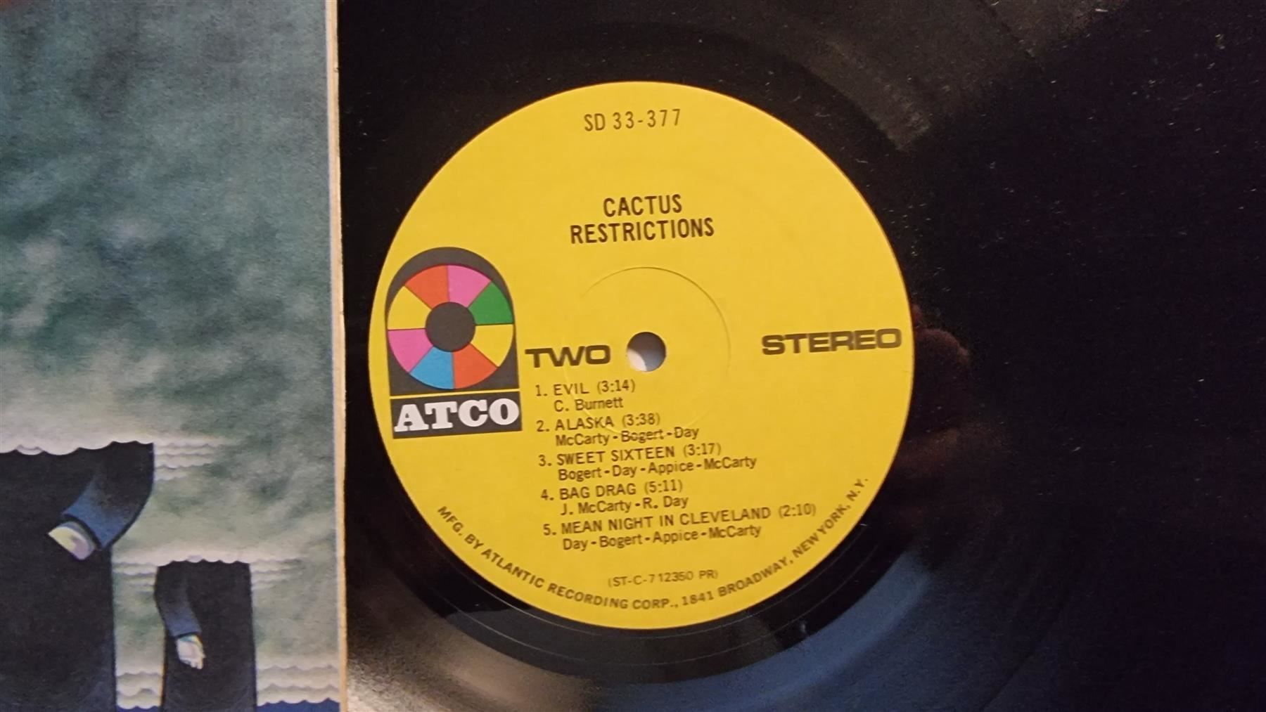 Dischi in vinile: LP  Cactus  – Restrictions – Usato da Schaffhausen venduto da Kellerrassel 1