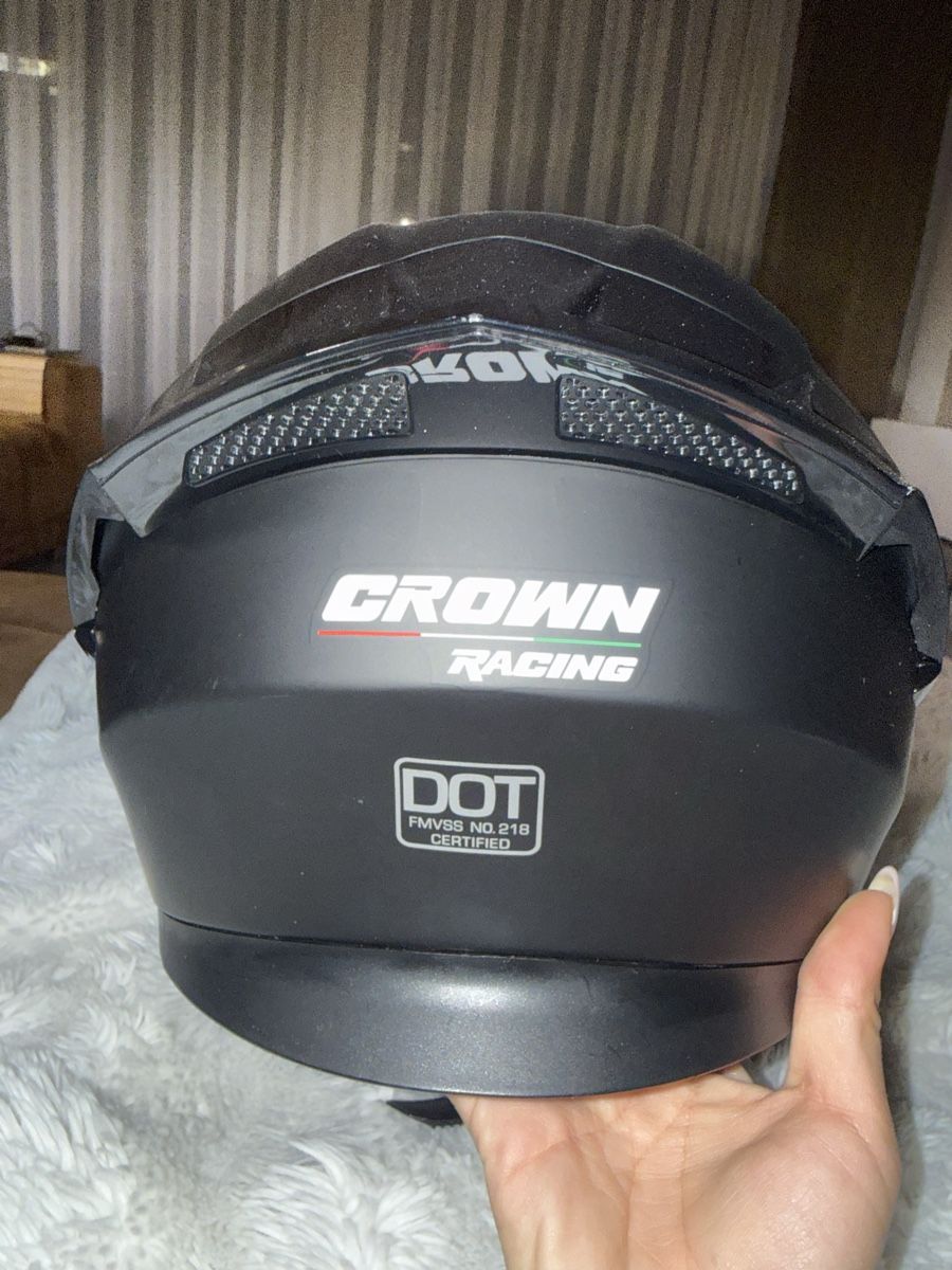 Casques & visières: Motorrad Helm Crown Racing DOT – D'occasion à Wetzikon ZH par shey7 3
