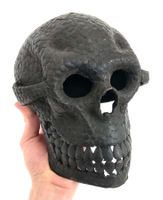 XXL seltener alter Bronze Schädel Totenschädel H 25 cm Kg1,2