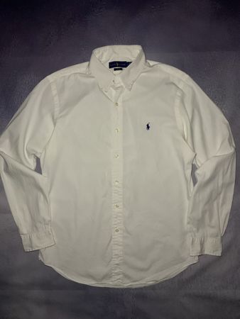 Polo Ralph Lauren Shirt White, Slim Fit, Size L