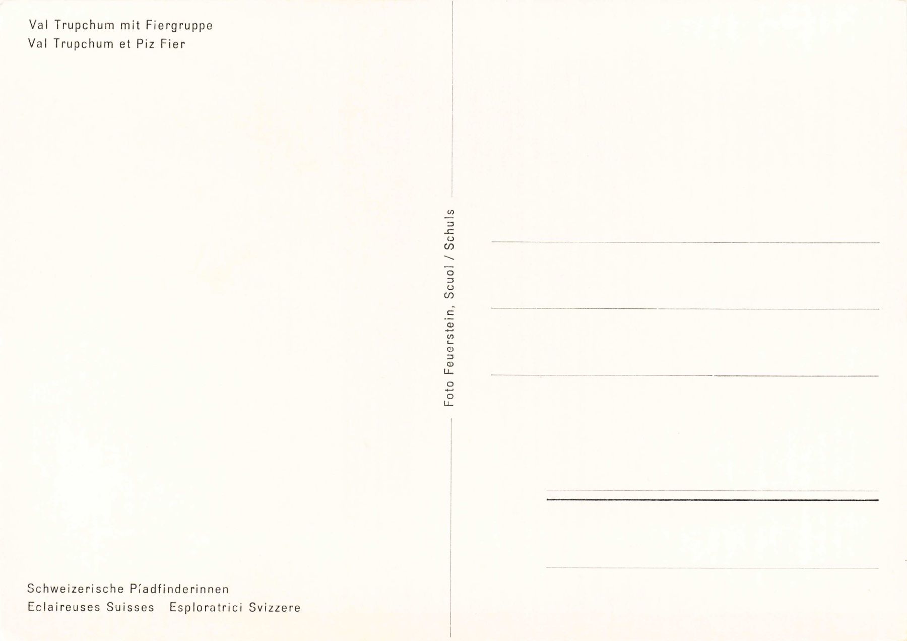 Cartoline postali: Val Trupchum mit fiergruppe G – Usato da Biasca venduto da Blenio71 1